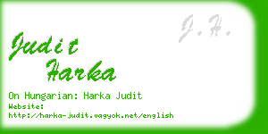 judit harka business card